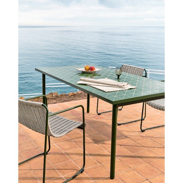 Jeklena vrtna miza 91x182 cm Maurina – Kave Home-image-3