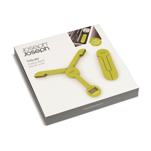 Zelena zložljiva digitalna kuhinjska tehtnica Joseph Joseph TriScale-image-2