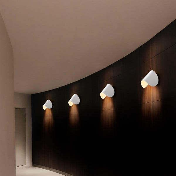 Bela LED stenska svetilka Heybe – Opviq lights-image-4