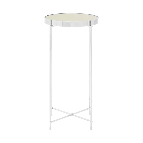 Okrogla stranska mizica s stekleno mizno ploščo ø 33 cm Allure – Premier Housewares