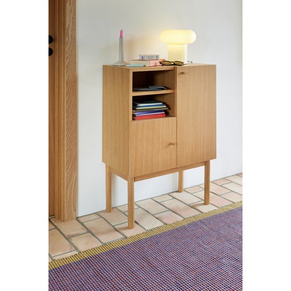 Omarica v hrastovem dekorju v naravni barvi 60x90x34 cm Nobby – Hübsch-image-2