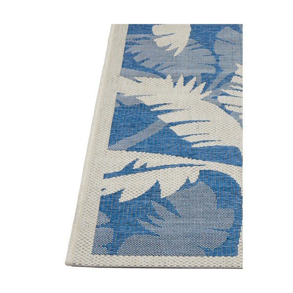 Modro-siva zunanja preproga Floorita Palms, 160 x 230 cm-image-1
