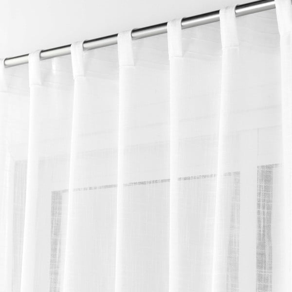 Bela prosojna zavesa 140x240 cm Haltona – douceur d'intérieur-image-2