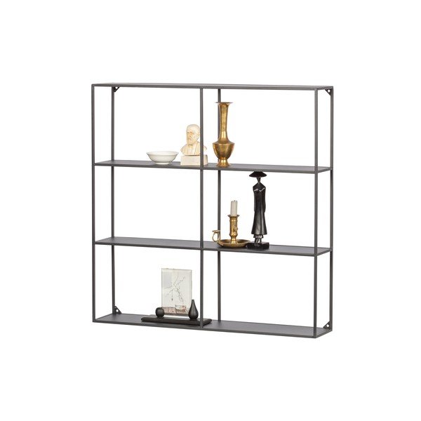 Črna večnivojska kovinska polica Meert – WOOOD-image-2