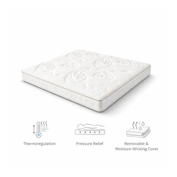 Srednje trda vzmetnica iz pene 140x200 cm Smooth Vibe – Bonami Selection-image-3