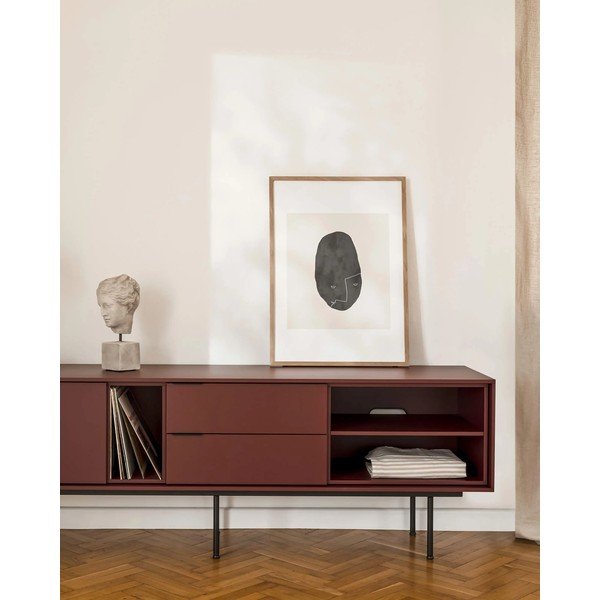 Bordo rdeča TV omarica 189x61x42 cm Mod – noo.ma-image-3