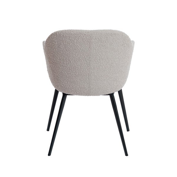 Bež oblazinjen jedilni stol z nasloni za roke Leone – Light & Living-image-3