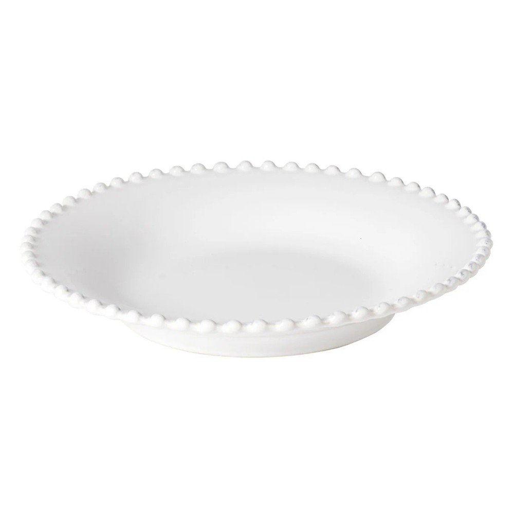 Bel keramičen krožnik za juho Costa Nova Pearl, ⌀ 24 cm