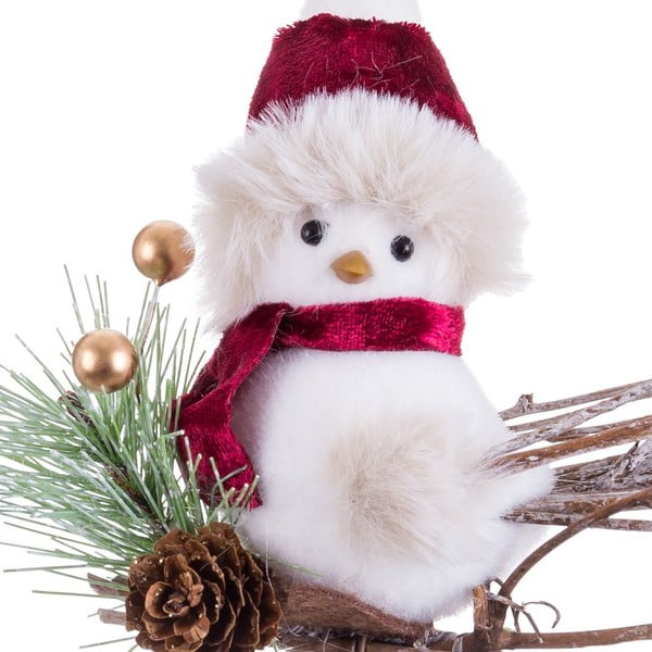 Tekstilni okrasek za jelko 13 cm Bird – Casa Selección-image-1
