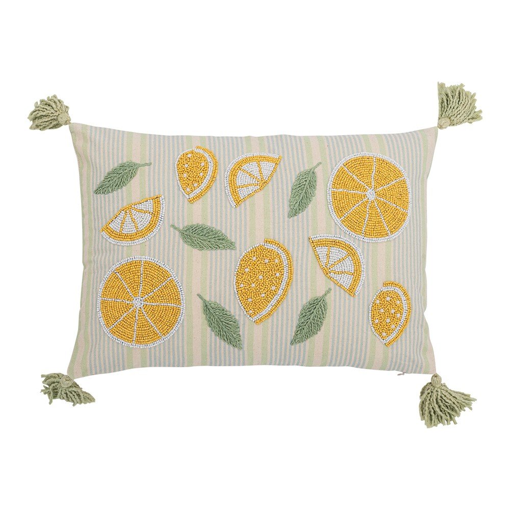 Bombažna okrasna blazina 35x50 cm Lemon