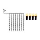 Zunanja svetlobna veriga LED Star Trading Curtain, dolžina 1,3 m