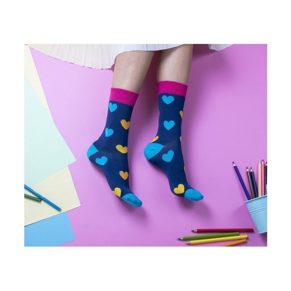 Barvne nogavice Funky Steps Love, velikost 35 - 39-image-1