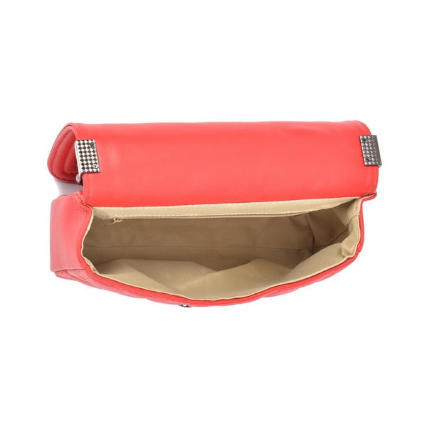 Rdeča usnjena torbica Isabella Rhea Mari-image-3