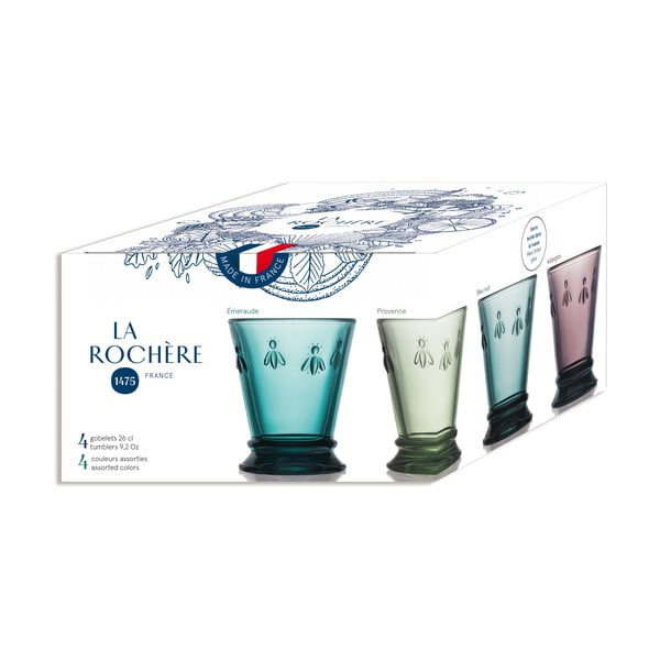 Kozarci v kompletu 4 ks 260 ml Abeille – La Rochére-image-3