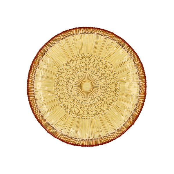 Oranžen steklen servirni krožnik ø 30 cm Kusintha – Bitz-image-4