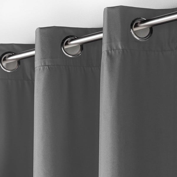 Antracitno siva izolacijska zavesa 140x260 cm Icemount – douceur d'intérieur-image-1