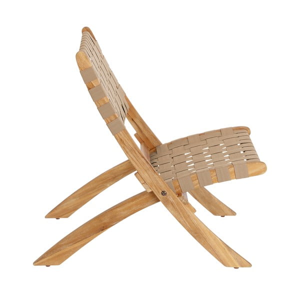 Bež vrtni fotelj iz masivnega lesa – Kave Home-image-2