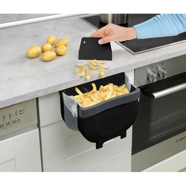 Črn viseči koš za smeti Wenko Black Outdoor Kitchen Fago, 5 l-image-1