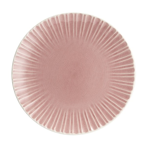 Roza lončeni krožnik Ladelle Mia, ⌀ 21,5 cm