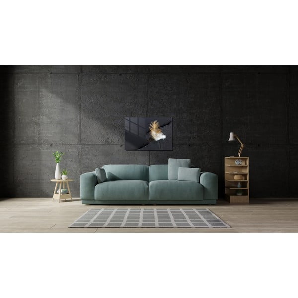 Steklena slika 100x70 cm Feather – Wallity-image-2