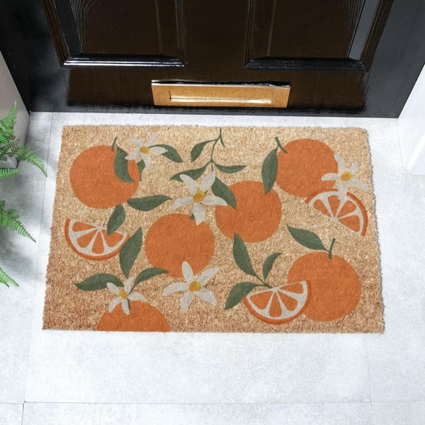 Predpražnik iz kokosovih vlaken 40x60 cm Orange – Artsy Doormats-image-2