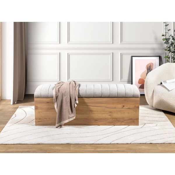 Klop v svetlo sivi in naravni barvi Oceane – Bobochic Paris-image-1