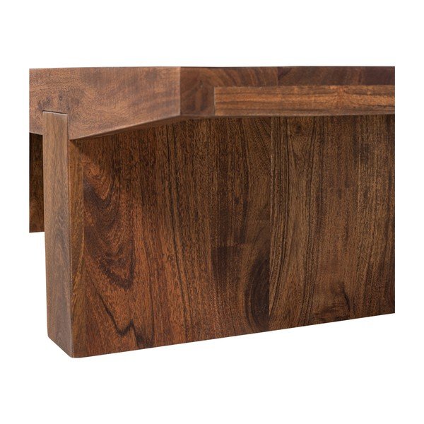 Klubska mizica iz masivne akacije v temni naravni barvi 48x152 cm Eron – WOOOD-image-4