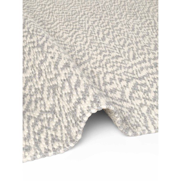 Svetlo siva/kremno bela ročno tkana volnena preproga 140x200 cm Lyon Beans – Elle Decoration-image-4