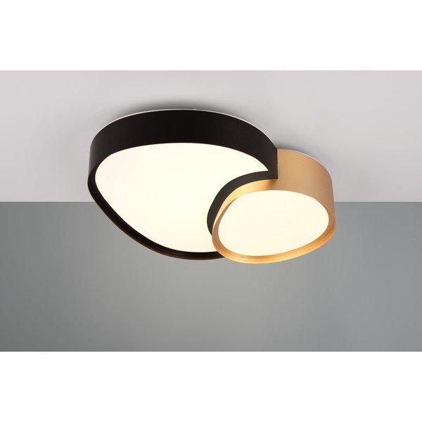 Črna/zlata LED stropna svetilka 36x43.5 cm Rise – Trio-image-1