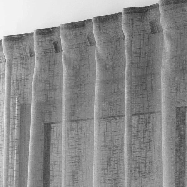 Siva prosojna zavesa 140x240 cm Haltona – douceur d'intérieur-image-1