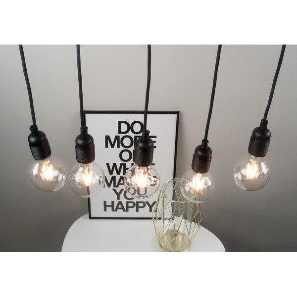 Črna peterna viseča svetilka Sotto Luce Uno-image-2