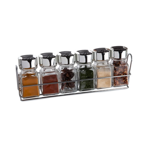 Komplet 6 posodic za začimbe in stojalo Sabichi Spicy-image-1