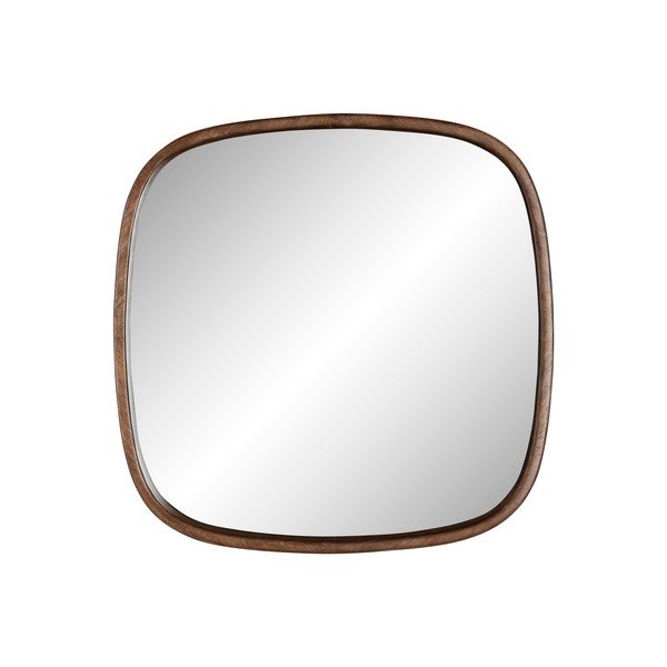 Stensko ogledalo z lesenim okvirjem 50x50 cm Nyko – White Label