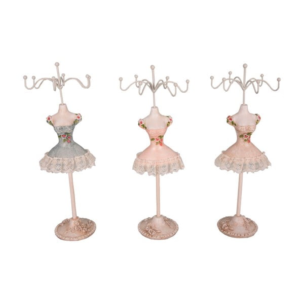 Komplet 3 stojal za nakit Antic Line Ballerinas, višina 25 cm
