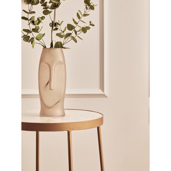 Okrogla stranska mizica z marmorno mizno ploščo ø 36 cm Shalimar – Premier Housewares-image-2