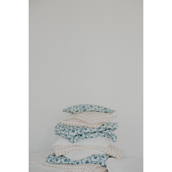 Bež komplet za zibelko Camel Check – Malomi Kids-image-4