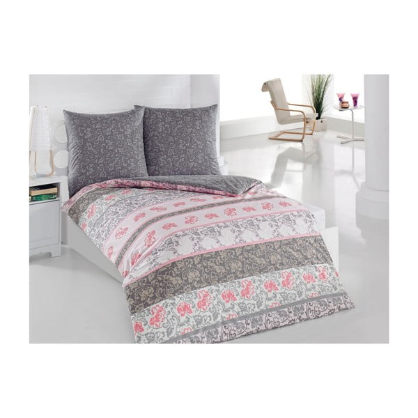 Posteljno perilo z vzglavnikom Bonita Pink, enojna postelja, 135x200 cm