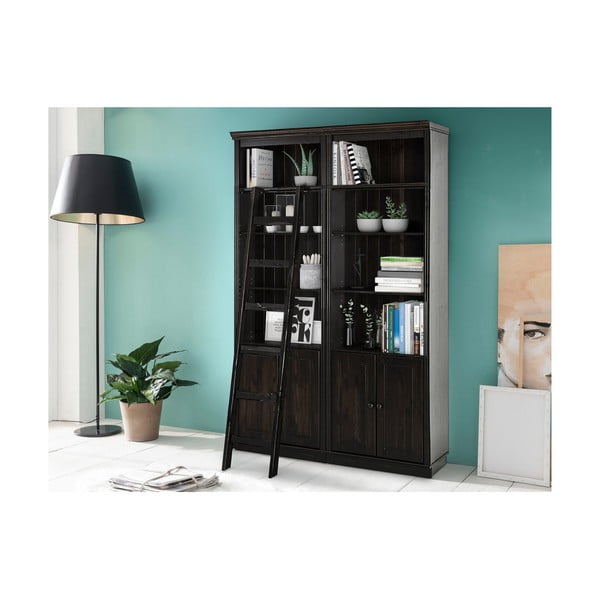 Rjav regal iz masivnega bora 148x223 cm Anita – Støraa-image-1