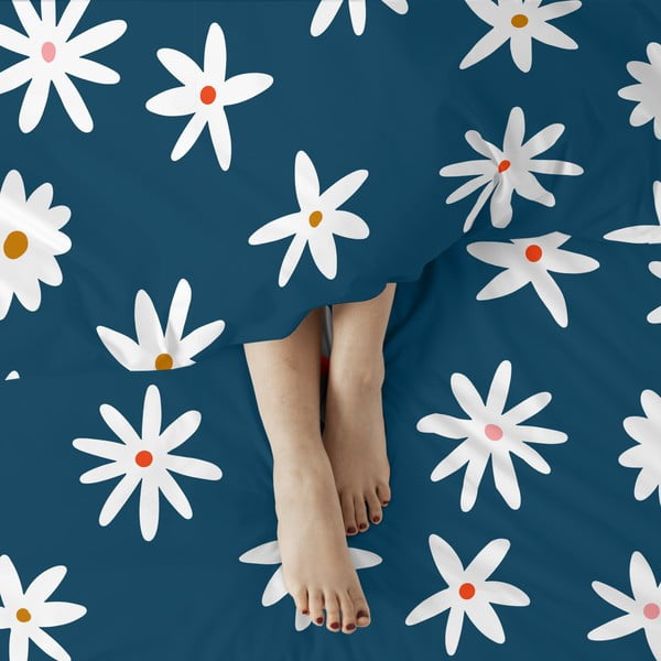 Modra prevleka za odejo za zakonsko posteljo 200x200 cm Margaret – Aware-image-4