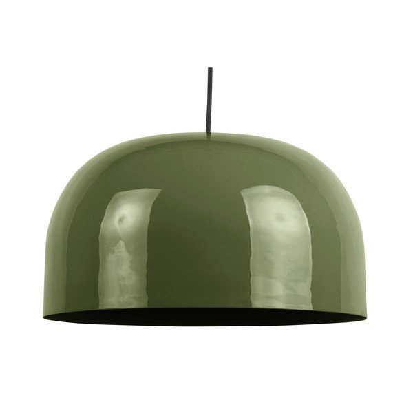 Zelena viseča svetilka s kovinskim senčilom ø 40 cm Dome – Leitmotiv