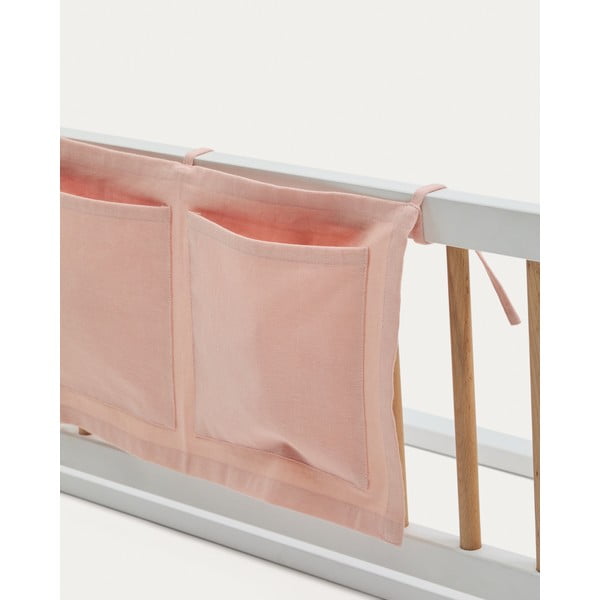 Rožnat bombažen žep za otroško posteljico 45 cm Laily – Kave Home-image-2