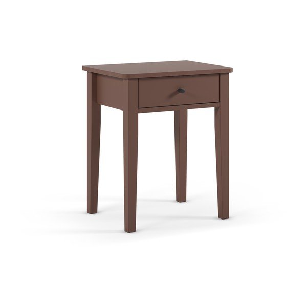 Nočna omarica v mat dekorju v barvi terakote Bart – Marckeric