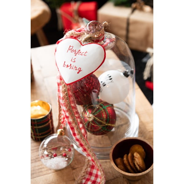 Komplet 6 steklenih božičnih okraskov J-Line Tradicional-image-1