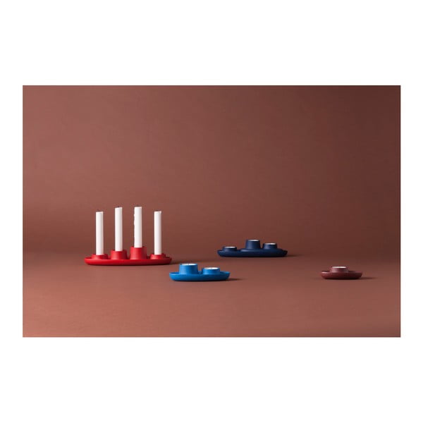 Temno moder svečnik EMKO Aye Aye Three Candles-image-4