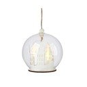 Bela viseča božična svetlobna dekoracija ø 9 cm Myren – Markslöjd