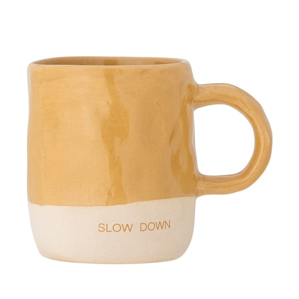 Gorčično rumena lončena skodelica 335 ml Neo – Bloomingville