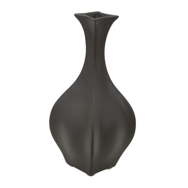 Vaza iz črnega porcelana Mauro Ferretti Fat, višina 23,5 cm