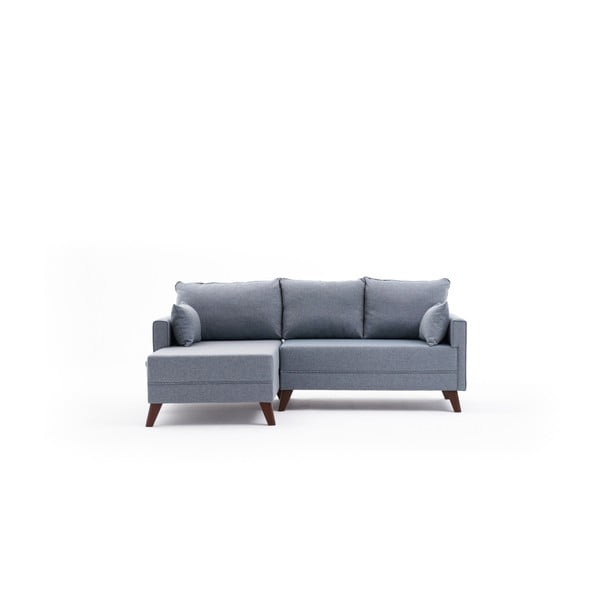 Svetlo modra kotna sedežna garnitura (levi kot) Bella – Balcab Home-image-2