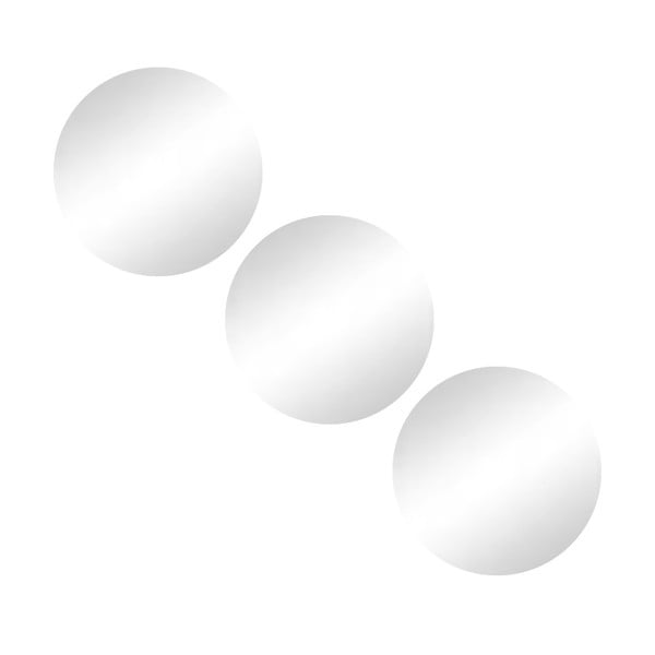 Stenska ogledala v kompletu 3 ks ø 15 cm – MSV