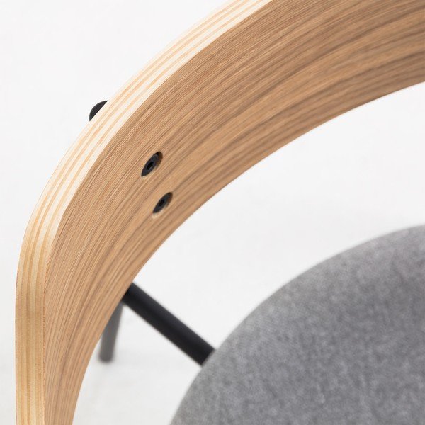 Svetlo siv jedilni stol Kave Home Olympia-image-1